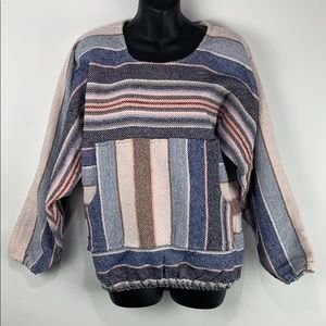 Molina Baja Bohemian Crew Neck Pullover Top